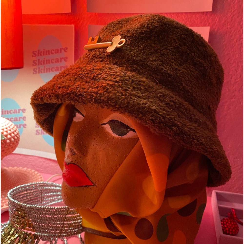 Bucket Hat with vintage hardware